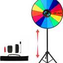 24 Inch Spinning Prize Wheel with Folding Tripod Floor Stand