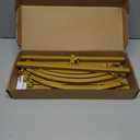 Putros Metal Arch Stand 6FT Gold Wedding Balloon Arched Backdrop Stand Square Arch Frame for Birthday Party Bridal Baby Shower Ceremony Decoration (6x2.6FT(HxW))