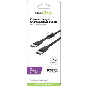 Cell Candy Extended Length Charge and Sync Cable 6.5ft