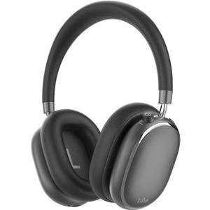 T-fun NC95 Hybrid Active Noise Cancelling Headphones with Knob Control, 65H Playtime Over Ear Headphones Wireless Bluetooth 5.3, App Control, Hi-Res Audio, Comfort Fit, Clear Calls for Travel/Workout (Space Grey)