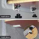 Desk Privacy Panel Table Privacy Panel Acoustic Partition Noise Visual Isolate Table Divider with Clamp (24" x 60")