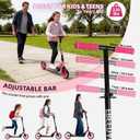 FREEDARE Foldable Kick Scooter for Ages 8+ Kid & Teens, Adults, Multi-Color