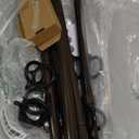 TONIAL Curtain Rods for Windows 48 to 84 Inches(4 to 7 ft), Adjustable Splicing 3/4 Curtain Rod 32 to 86 Inches(2.6 to 7.1 ft), Decorative Single Drapery Rod with Modern Finial, Bronze