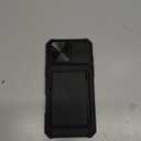 BXYJY for iPhone 16 Pro Max Case Wallet, Built-in Card Holder (4-5 Cards), Slide Lens Cover, Military Drop Protection, Rugged Heavy Duty Men Women Protective Phone Case for iPhone 16 Pro Max, Black