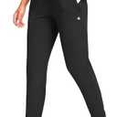 G Gradual Women's Joggers Pants with Zipper Pockets Tapered Running Sweatpants for Women Lounge, Jogging L