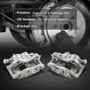 cciyu Front Left & Right Brake Calipers Assembly w/Bracket 18B5518 18B5519 For Ford For Transit-150/For Transit-250/For Transit-350/For Transit-350 HD