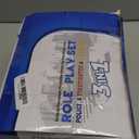 Boys Dress up Trunk Costumes Set,15pcs Pretend Role Play Set Fireman, Police, Construction Worker Costume with Accessories for Kids Ages 3-7