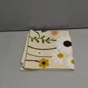 Embroidered Throw Pillow Cover - 18x18 Decorative Pillow Cover with Zipper Aesthetic Cute Design Boho Spring Summer Cozy Throw Pillowcase for Living Room Couch Sofa Bed, Pink White Flower