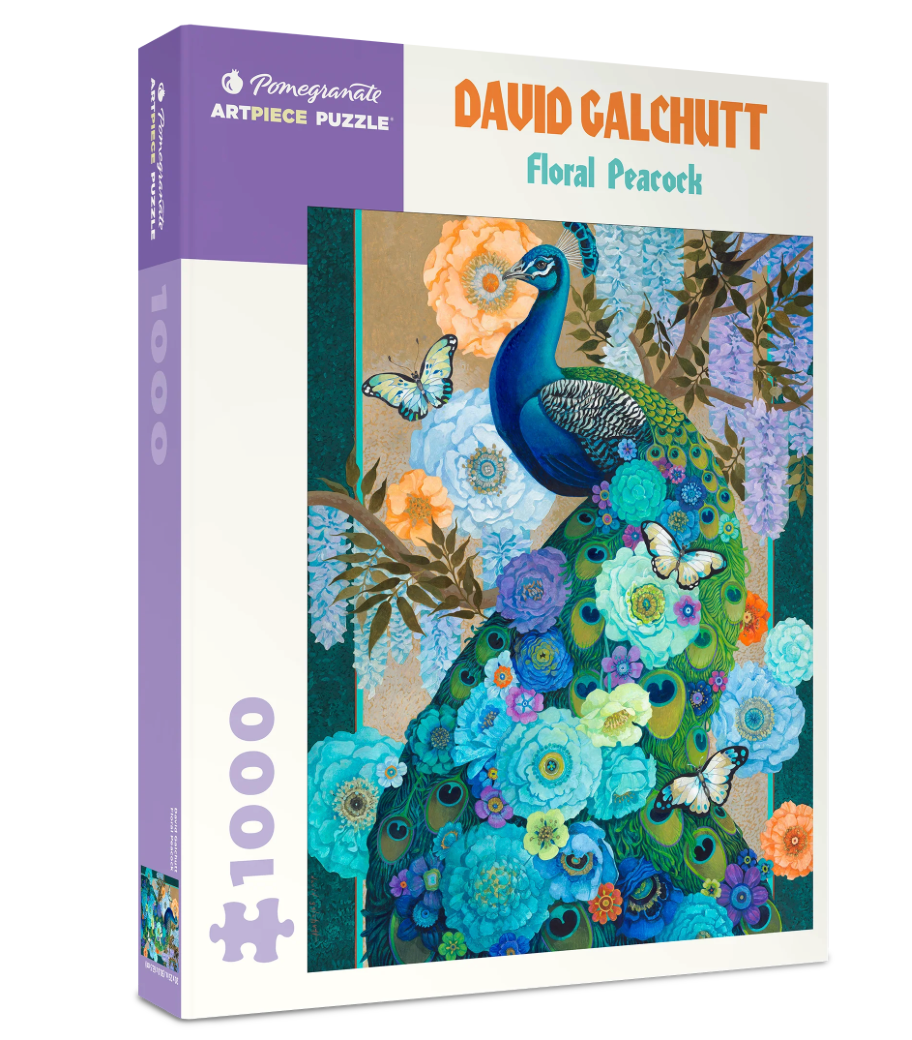 David Galchutt: Floral Peacock 1000-Piece Jigsaw Puzzle