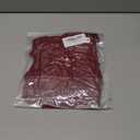 Avidlove Women Ruffle Skirt Ruched Waist Short Skirts Sexy Glitter Skirt Mini Lingerie Skirts (Dark Red) Medium