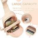 Viverte Small Initial Sling Bag for Girls & Women - Cute Crossbody Fanny Pack Gift (Coral Pink)