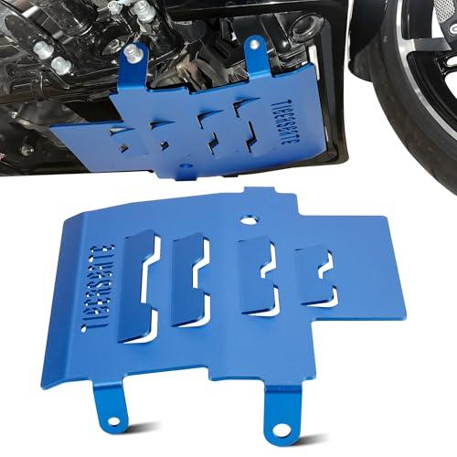 TIGERSGATE Aluminium Skid Plate Lower Engine Chassis Protection Guard for 2023-later CVO Street/Road Glide, 2024-later Street Road Glide, Blue