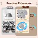 Nessus Reusable Pod Kit for Nespresso Pods Vertuo, Reuse Old Coffee Pods for Nespresso Vertuo: 100 Pcs Aluminum Foil Seal Lid, Holder, Brush, Refillable Vertuo Plus Next Capsule Machine(No Pods Come)