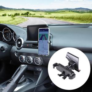 HAPPYHORSE Car Phone Holder Compatible with Mazda MX-5 ND 2016-2024Central Control Air Vent Car Phone Holder Mount Mobile Phone Holder Accessories (Style B)