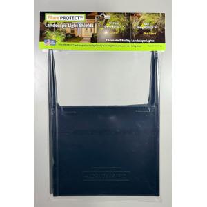 GlarePROTECT Patented Landscape Light Glare Shield (2-Pack) Outdoor Lighting Glare Blocker, Stop Blinding Lights for Garden & Pathway, Made in USA
