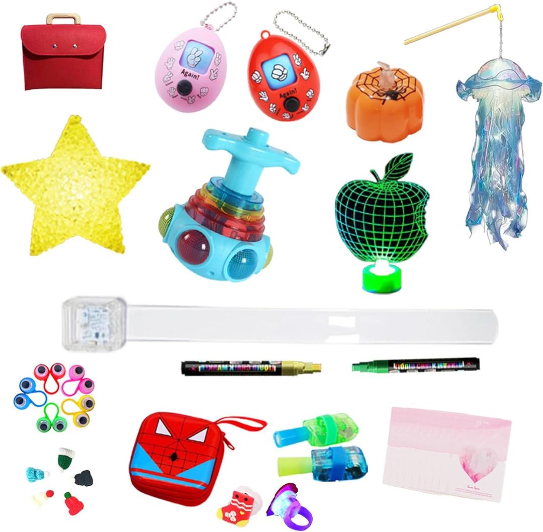 Christmas Children Best Ideas Gifts Set Wrapping Tote Bags Reusable,Medium Size for 4 5 6 7 8 9 Year Old Girl&Boy Kids,36 Pcs Small Suitable for Classmates Gatherings Birthday&Christmas