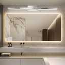 36 Inch LED Bathroom Vanity Light, Dimmable 36W 6000K Cool White Over Mirror Light Fixture, Brushed Nickel Modern Wall Sconce for Makeup Vanity Cabinet