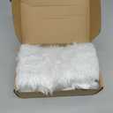 36Inch White Christmas Tree Skirt- Faux Fur Plush Skirt Christmas Tree Decoration Holiday Party Indoor Outdoor Christmas Decorations for Merry Christmas