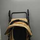 3 in 1 Pet Dog Stroller for Small Medium Dogs 10-50 lbs, Foldable Cat-Strollers for 2-Cats with Removable Carrier, Pet-Strollers for Cats with Storage Bag, Small Puppy-Stroller, Dog-Cart (Brown)