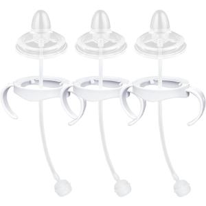 Sippy Cup Conversion Kit Compatible with Philips Avent Natural Baby Bottles, Spout Soft top and Weighted Ball Sippy Cup Transition Kit with Handles, 6m+ Pack of 3