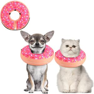 Supet Inflatable Dog Cone Collar for Dogs Puppies Cats, Soft Dog Cone Alternative After Surgery for Puppies Cats to Stop Licking XS