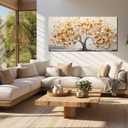 Decorative Painting Tree of Life Canvas Wall Art Pictures for Living Room Bedroom Canvas Wall Decor Large Artwork Wall Decor Ready to Hang Artwork Print with Frame Modern Wall Art Size 24x48 A