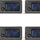 Battery Box, Solar Lantern Light Replacement Parts Top for Outdoor Hanging Lanterns Container Home Solar Lamp Hanging Lantern Led Accessories DIY Garden Decor (4PCS)