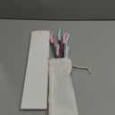 OUTXE Anti Wrinkle Straw 6 Pcs, Flat Wide Drinking Straw for Stanley Cup 40 oz 30 oz, Reusable Wrinkle Free Long Stainless Steel Metal Straw for Lip with Cleaning Brush and Carrying Bag (diameter: 8 mm, blue,pink)