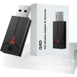 2-in-1 Wireless Adapter Converter, USB Converter for PS5 Console, Compatible with PS5 PC Spark N5 Wireless Controller, US-BP-A3