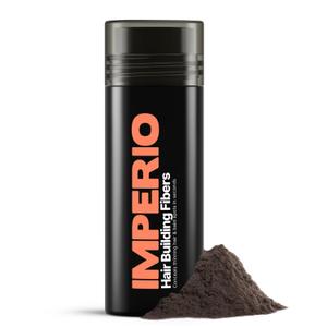 2 x IMPERIO Hair Building Fibers for Thinning Hair - 26g Premium Hair Fibers for Women & Men - Dark Brown