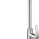 Brushed Nickel Cold Water Faucet Only,SUS304 Stainless Steel Cold Water Kitchen Faucet Single Handle Single Hole Cold Water Faucet for Kitchen,Outdoor, Garden and Bar with Hose and Longer Thread Pipe