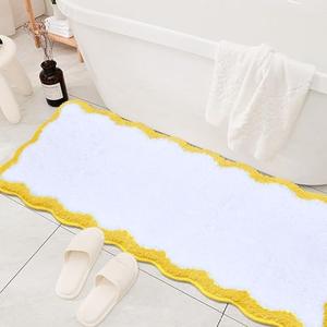 Zeeinx Bathroom Runner Rug - 18 x 47 Inch Non Slip Absorbent Bath Mats, Machine Washable Floor Mats for Tub & Shower