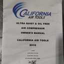 California Air Tools 8010 1.0 HP Ultra Quiet and Oil-Free Air Compressor, 8 Gallon Steel Tank, Lightweight with Wheels, 60 dBA Noise Level