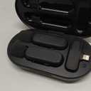 PQRQP 3 in 1 Microphone for iPhone/Android/Camera, Wireless Microphones, 328ft Transmission, 18H Battery Life, Mini Microphone for Record Interview, Vlogs, YouTube, Tiktok (Ebony Black)