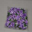 Kesote 50pcs Purple Roses Artificial Flowers Bulk, 1.6" Small Silk Fake Roses Flower Heads for Decoration, Crafts, Wedding Centerpieces Bridal Shower Party Home Decor