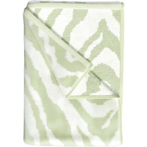 Great Bay Home 100% Cotton Oversized Beach Towel - 36" x 68" Pool Towels - Absorbent, Quick Dry, Ultra-Soft Large Towel (Sage Green/Light Sage Green Zebra Stripe)