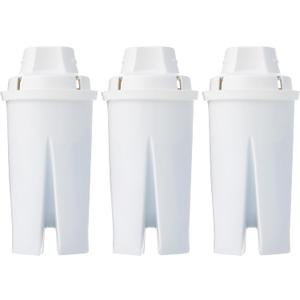 Amazon Basics Enhanced Replacement Water Filters for Water Pitchers, BPA-Free, WQA & NSF Certified, Compatible with Brita Water Pitchers & Drinking Water Filter Systems, 6 Month Filter Supply, 3-Pack