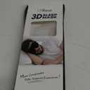 LitBear Sleep Mask for Side Sleeper Women Men, Eye Mask for Sleeping Light Blocking, 3D Contoured Cup Sleeping Mask, Soft Breathable Sleep Eye Mask with Adjustable Elastic Strap for Flight Nap (Black)