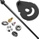 938-05078 738-05078 617-04094 5/8 Steering Rod Shaft (Length 21")/941-0656A Gear Bush/948-0389 Steering Rod Cap-Screw for MTD Cub Cadet Troy-Bilt Replace 738P07154,738-05078, 61704094 - With Bushing