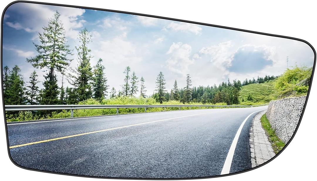 Passenger Right Side Heated Lower Mirror Glass Fits for 2015 2016 2017 2018 2019 2020 2021 2022 Ford Transit T150 T250 T350 HD Replacement for BK3Z17K707B