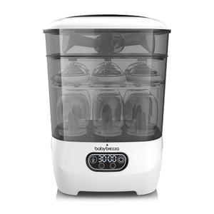 Baby Brezza Bottle Sterilizer and Dryer Advanced  33% Faster - Largest Capacity Steam Sanitizer - Universal Sterilization Machine for All Bottles + Pump Parts - HEPA Air Filter