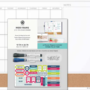Mod Frame Calendar Memo Board