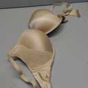 Maidenform Women's Underwire Bra, Natural Boost Demi Push-Up T-Shirt Bras for Women, Lace Trim, Convertible, Plunging (40C)