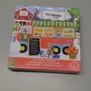 Melissa & Doug Busy Barn Shaped Jumbo Floor Puzzle, 32-Piece Barn-Shaped Jigsaw Puzzle with Farm Animals, 3 x 2 Foot Toddler Puzzles for Kids Ages 3+