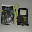 Pelican 2 Pack Marine - IP68 Waterproof Phone Pouch (XL Size) Floating Waterproof Phone Case - Beach Cruise Ship Travel Essentials - Works with All Phones - Detachable Lanyard - Black/Hi-Vis Yellow