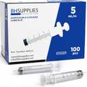 BH Supplies 5ml Oral Syringe (No Needle) - Sterile, Individually Wrapped - 100 Syringe