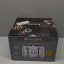 West Bend Timeless 4-Slice Toaster with 7 Browning Levels, Bagel/Waffle/Defrost Settings, High-Lift Lever, Anti-Jam, Easy-Clean Crumb Tray, 4-Slice, White/Gold