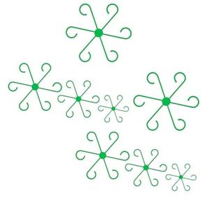 Pdtwq Plant Stem Support, 8 Pack Stem Supports for Indoor Plants, Reusable Plastic Plant Stabilizer for Thriving Growth.