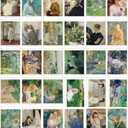 Beautiful Art Postcards set of 30 Berthe Morisot Post card variety pack Famous Painting Scenery,4 x 6 Inches