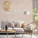 Khaki Grasscloth Peel and Stick Wallpaper 17.3"x120" Faux Linen Textured Contact Paper Removable Self Adhesive Vinyl Wallpaper for Bedroom Bathroom Kitchen Cabinets